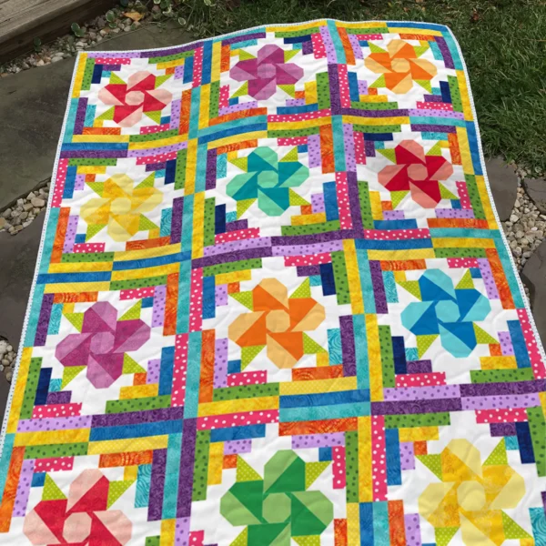 Log Cabin Blooms (Printed Edition)