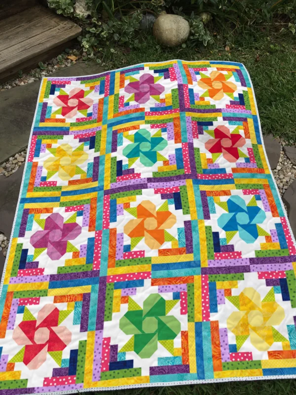 Log Cabin Blooms (Printed Edition)