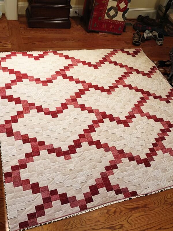 Pixelated Hearts Quilt Pattern